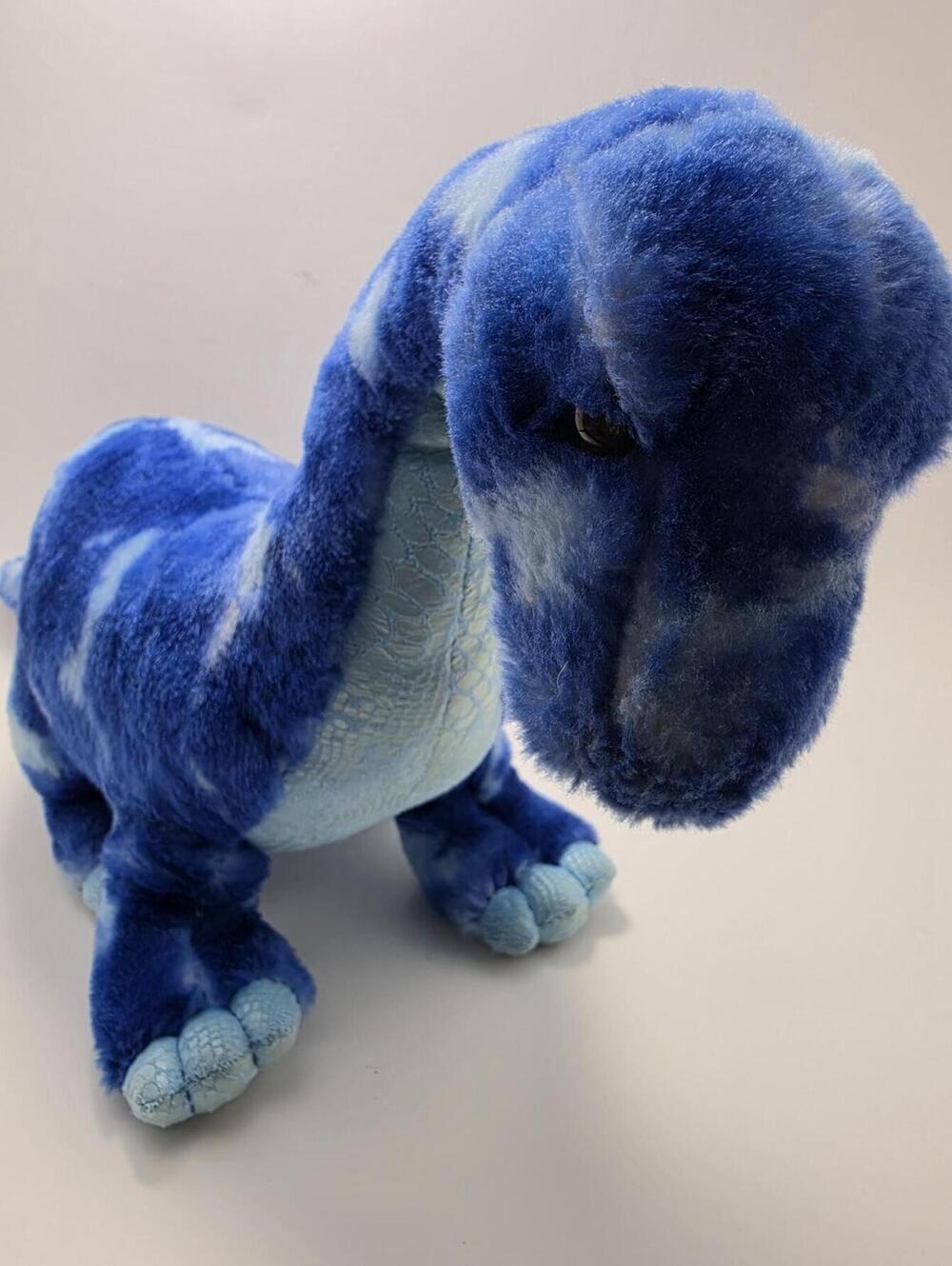 Aurora Blue Brachiosaurus Plush Dinosaur Stuffed Animal (14 inch)